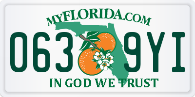 FL license plate 0639YI
