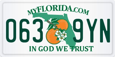 FL license plate 0639YN