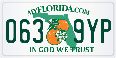 FL license plate 0639YP