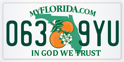 FL license plate 0639YU