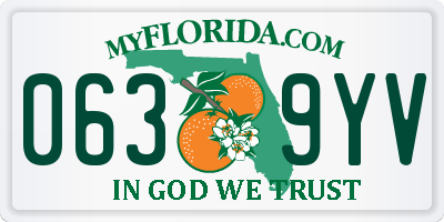 FL license plate 0639YV