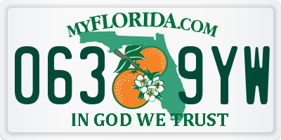 FL license plate 0639YW
