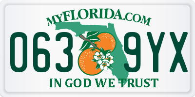 FL license plate 0639YX