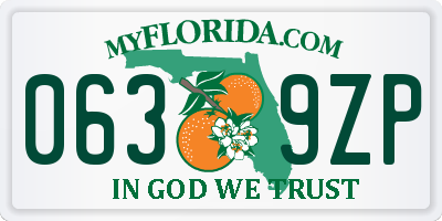 FL license plate 0639ZP