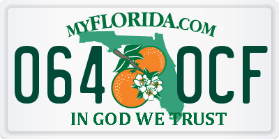 FL license plate 0640CF