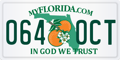 FL license plate 0640CT