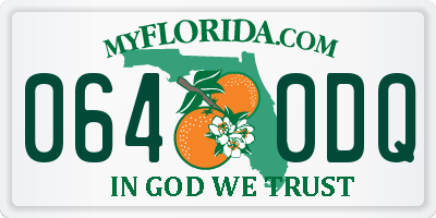 FL license plate 0640DQ