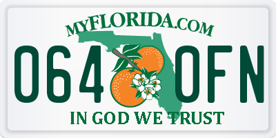 FL license plate 0640FN