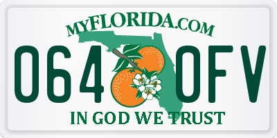 FL license plate 0640FV
