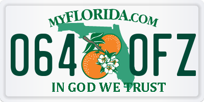 FL license plate 0640FZ