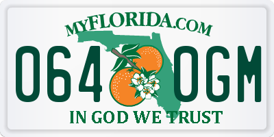 FL license plate 0640GM