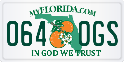 FL license plate 0640GS