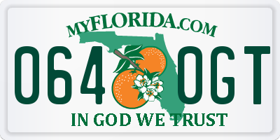 FL license plate 0640GT