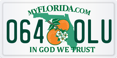 FL license plate 0640LU