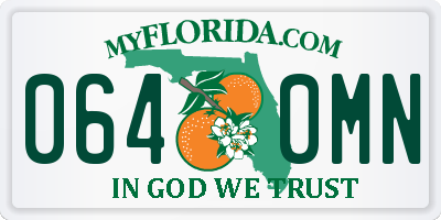 FL license plate 0640MN