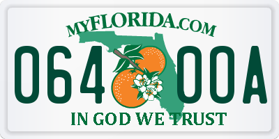 FL license plate 0640OA