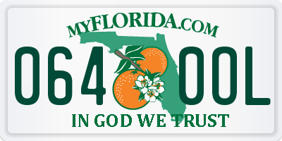 FL license plate 0640OL