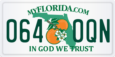 FL license plate 0640QN