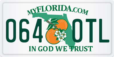 FL license plate 0640TL