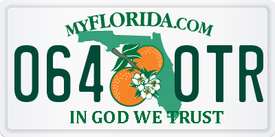 FL license plate 0640TR