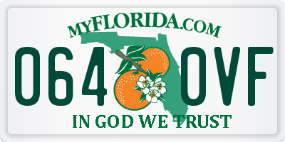 FL license plate 0640VF