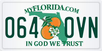 FL license plate 0640VN