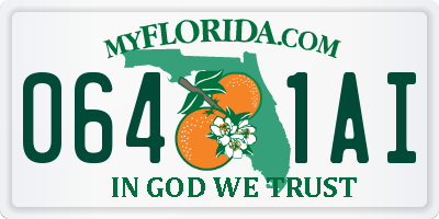 FL license plate 0641AI