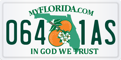 FL license plate 0641AS