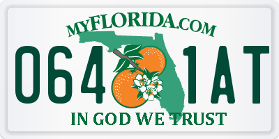 FL license plate 0641AT