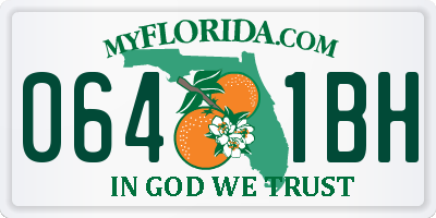 FL license plate 0641BH