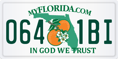 FL license plate 0641BI