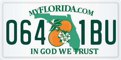 FL license plate 0641BU