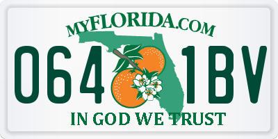 FL license plate 0641BV