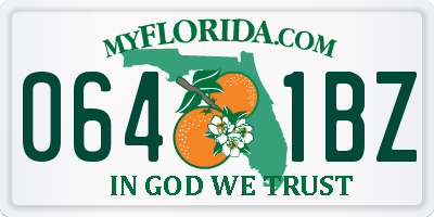 FL license plate 0641BZ