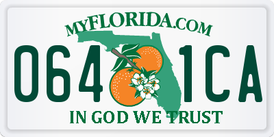 FL license plate 0641CA