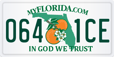 FL license plate 0641CE