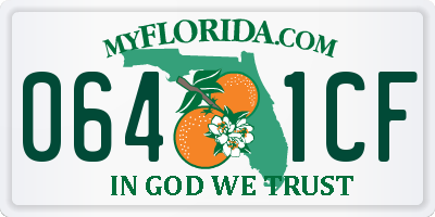FL license plate 0641CF