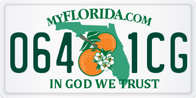 FL license plate 0641CG
