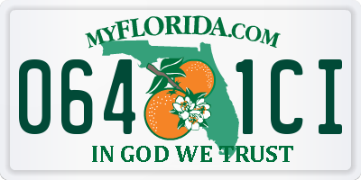 FL license plate 0641CI