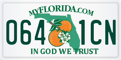FL license plate 0641CN