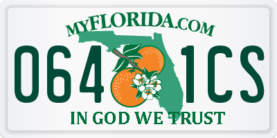 FL license plate 0641CS