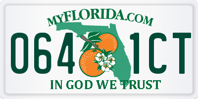 FL license plate 0641CT