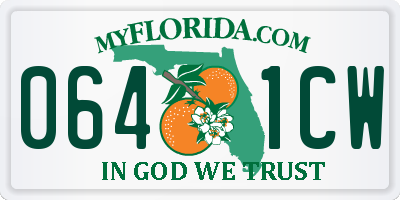 FL license plate 0641CW