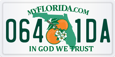FL license plate 0641DA