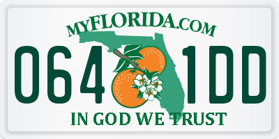 FL license plate 0641DD