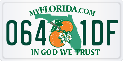 FL license plate 0641DF