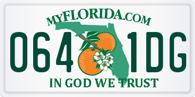 FL license plate 0641DG