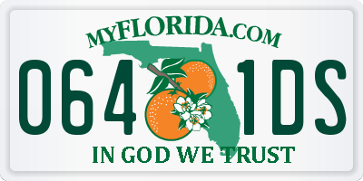 FL license plate 0641DS