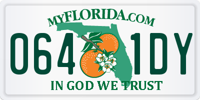 FL license plate 0641DY