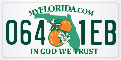 FL license plate 0641EB